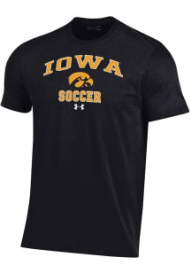 Iowa Hawkeyes Black Under Armour Soccer Performance Short Sleeve T Shirt