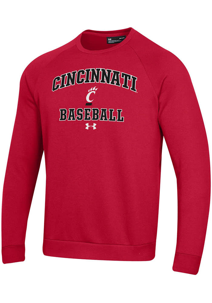 Under Armour Cincinnati Bearcats Mens Baseball Rival Long Sleeve Crew Sweatshirt