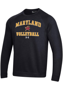 Mens Maryland Terrapins  Under Armour Volleyball Rival Crew Sweatshirt