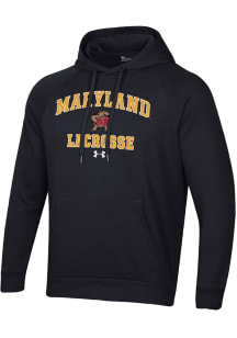 Mens Maryland Terrapins  Under Armour Lacrosse Rival Hooded Sweatshirt