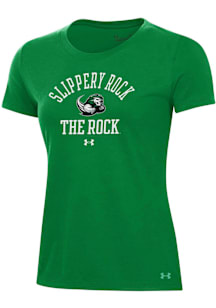 Under Armour Slippery Rock Womens Green Performance Short Sleeve T-Shirt