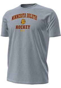 Under Armour UMD Bulldogs Grey Hockey Performance Short Sleeve T Shirt