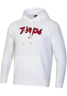 Under Armour Maryland Terrapins Mens White Rival Long Sleeve Hoodie