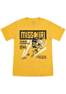 Homefield Missouri Tigers Gold Football Retro Truman Short Sleeve Fashion T Shirt