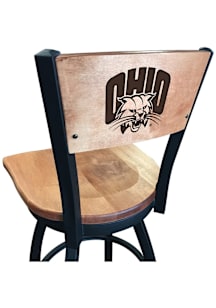 Ohio Bobcats Maple Seat Maple Back Swivel Pub Stool - Brown