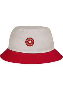 Wisconsin Badgers Under Armour Sideline Launch Mens Bucket Hat - White