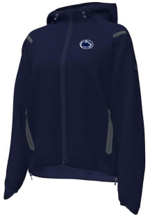 Womens Penn State Nittany Lions Navy Blue Under Armour Woven Long Sleeve Full Zip Jacket