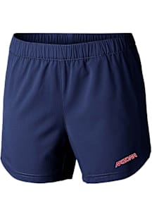 Columbia Arizona Wildcats Womens Navy Blue Heat Seal Tamiami Pull-On Shorts