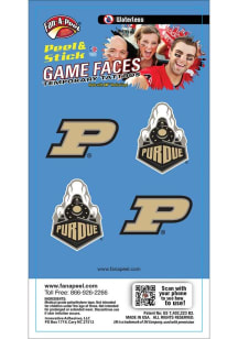 Gold Purdue Boilermakers 4pk Game Face Tattoo