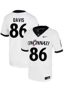 Kellen Davis Nike Mens White Cincinnati Bearcats NIL Name And Number Football Jersey