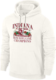 Indiana Hoosiers Mens Natural 2026 Rose Bowl Champions Long Sleeve Hoodie