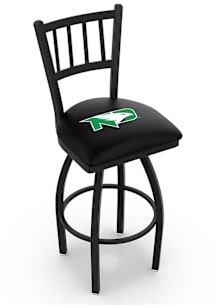 North Dakota Fighting Hawks Swivel Counter Pub Stool - Black