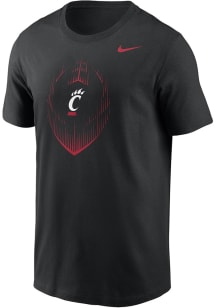 Cincinnati Bearcats Black Nike Football Short Sleeve T Shirt
