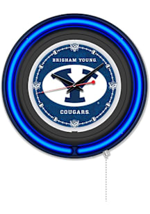 BYU Cougars Double Neon Wall Clock