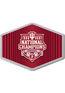 Indiana Hoosiers Souvenir 2026 National Champs Hexagon Pin - Red