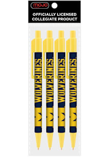Michigan Wolverines 4 Pack Pen - Navy Blue