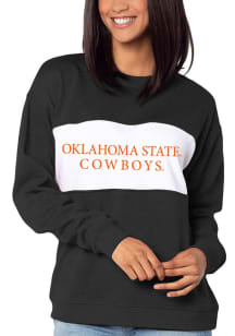Oklahoma State Cowboys Womens Black Penant Crew Sweatshirt