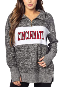 Cincinnati Bearcats Womens Black Cozy 1/4 Zip Pullover
