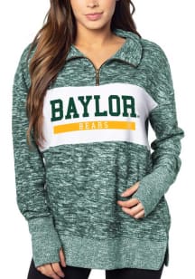 Baylor Bears Womens Green Cozy 1/4 Zip Pullover