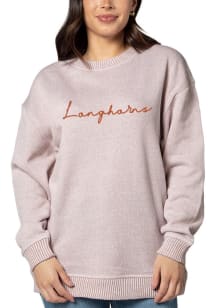 Texas Longhorns Womens Burnt Orange Warm Up Crew Sweatshirt