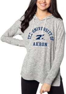Akron Zips Womens Grey Tunic Hooded Sweatshirt