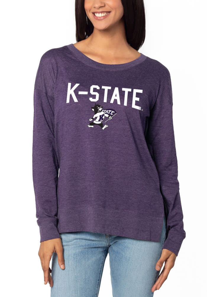 K-State Wildcats Womens Purple Everday LS Tee
