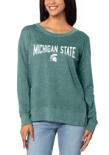 Michigan State Spartans Womens Green Everday LS Tee