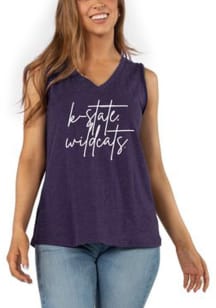K-State Wildcats Womens Purple Sunkissed Tank Top