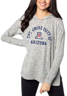 Arizona Wildcats Womens Grey Tunic Hooded Sweatshirt