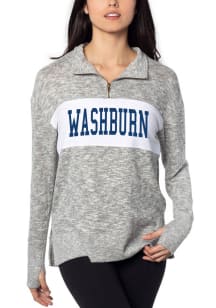 Washburn Ichabods Womens Grey 1/4 Zip 1/4 Zip Pullover