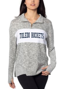 Toledo Rockets Womens Grey 1/4 Zip 1/4 Zip Pullover
