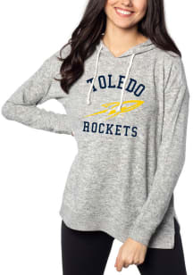 Toledo Rockets Womens Grey Tunic Hood Hooded Sweatshirt