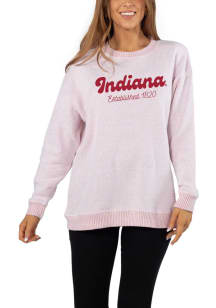 Indiana Hoosiers Womens Cardinal Warm Up Crew Sweatshirt