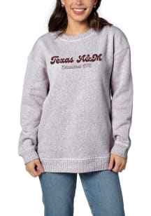 Texas A&amp;M Aggies Womens Maroon Warm Up Crew Sweatshirt