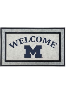 Ash Michigan Wolverines Welcome 18x30 Door Mat