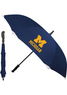 Navy Blue Michigan Wolverines Reverse Open Umbrella