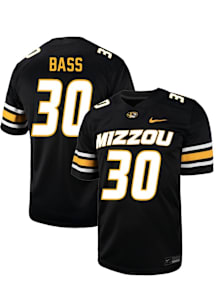 Charles Bass  Nike Missouri Tigers Black Football NIL Name And Number Football Jersey
