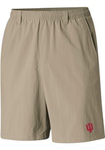 Mens Indiana Hoosiers Brown Columbia Heat Seal Backcast Shorts