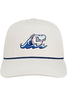 West Michigan Whitecaps Caddy 5-Panel Rope Adjustable Hat - White