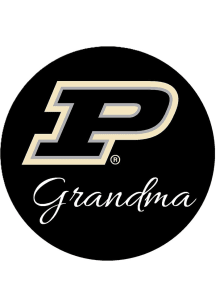 Black Purdue Boilermakers 3&quot; Grandma Button