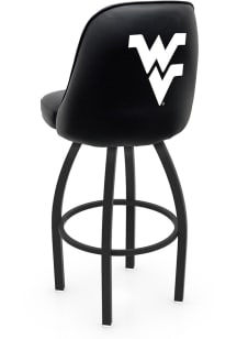 West Virginia Mountaineers Padded Swivel Pub Stool - Black