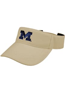 LogoFit Michigan Wolverines Mens White Slice Adjustable Visor