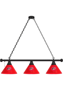 Carolina Hurricanes 3 Shade Black Billiard Lamp