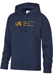 Drexel Dragons Mens Navy Blue LEBOW COLLEGE OF BUSINESS Embroidered Long Sleeve Hoodie