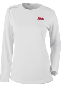 Columbia Ole Miss Rebels Womens White Heat Seal Omni Wick Shotgun Long Sleeve T-Shirt