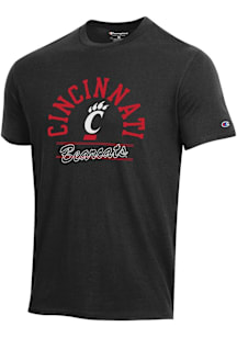Champion Cincinnati Bearcats Black Stadium Short Sleeve T Shirt