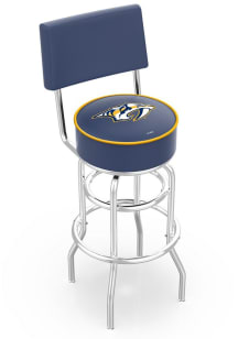 Nashville Predators Double-Ring Swivel with Back Pub Stool - Black