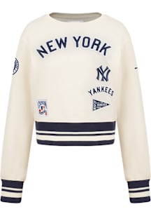 Pro Standard New York Yankees Girls White Retro Classics Long Sleeve T-Shirt
