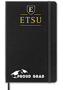 East Tennesse State Buccaneers Proud Grad team logo Notebook and Folder - Black