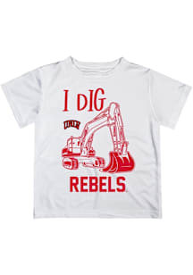 Vive La Fete UNLV Runnin Rebels Infant Excavator Short Sleeve T-Shirt White